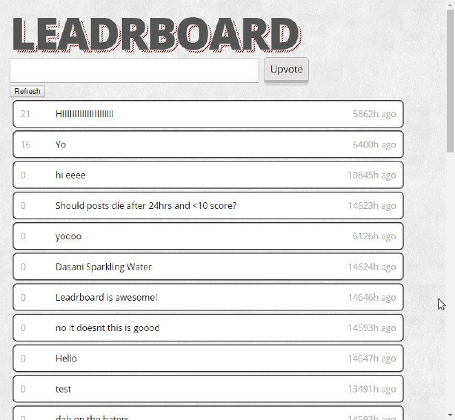 Leadrboard